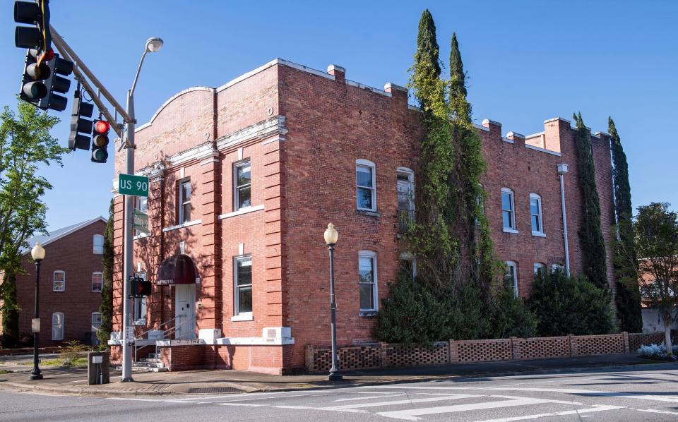 The Exchange Hotel building is located at the corner of Highway 90 and Elmira Street in downtown Milton.