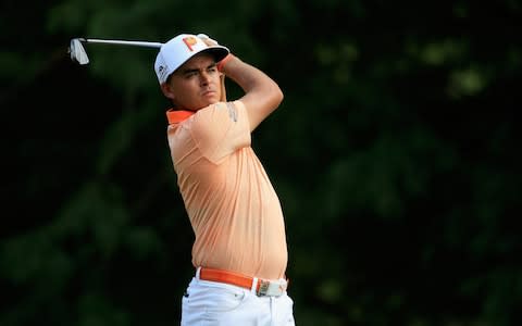 Rickie Fowler in action at Bellerive - Credit: Getty images