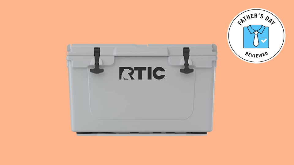 Our top pick for best coolers, the Rtic Hard Cooler will keep dad's catch of the day nice and cool for transport.