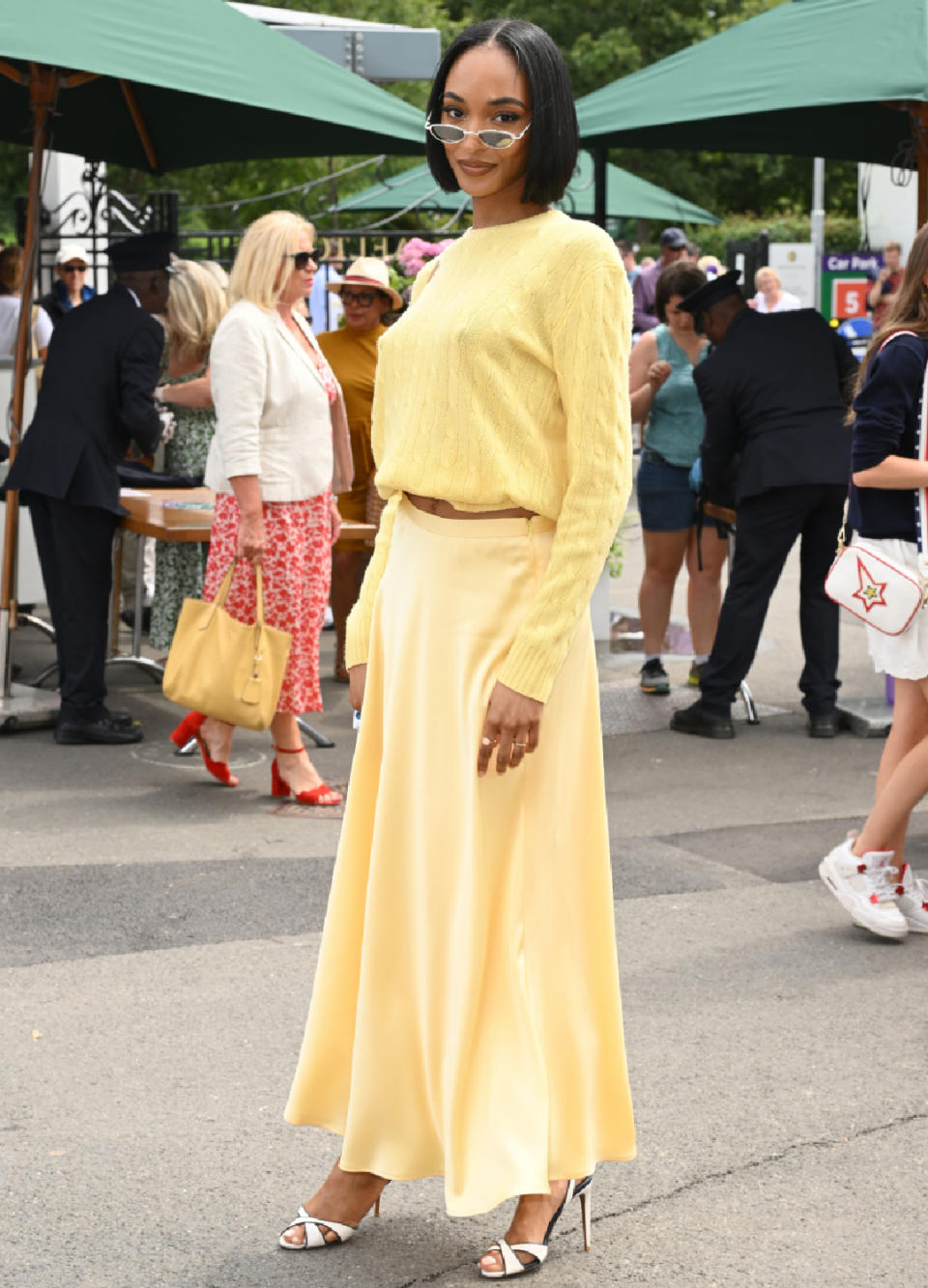 Jourdan Dunn's lemon two-piece, 2023