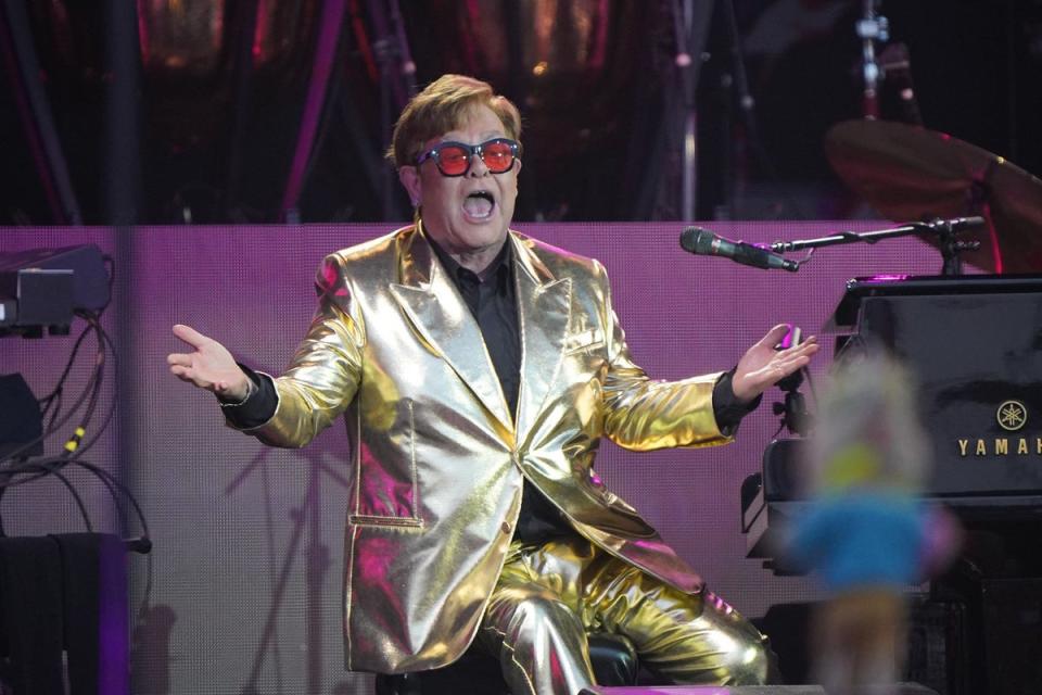 Elton John’s farewell tour was a highlight of the live music scene in 2023 (PA Archive)