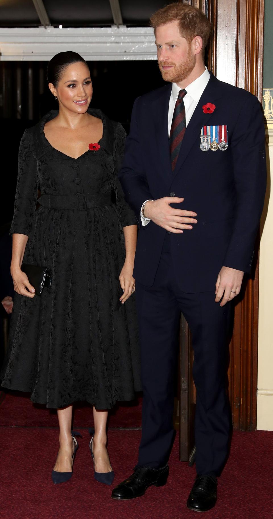 Meghan Markle and Prince Harry in London on November 9, 2019 before their trip