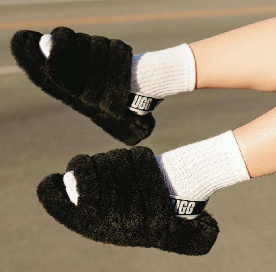 27) Fluff Yeah Slide Slipper