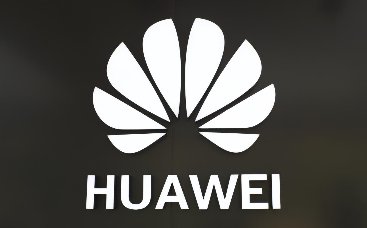 NANJING, CHINA - APRIL 21, 2020 - Huawei logo of a specialty store, Nanjing, Jiangsu Province, China, April 21, 2020. (Photo by Yang Suping / Costfoto/Sipa USA)