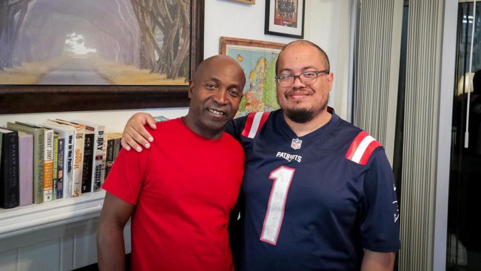 PHOTO: Frantzy Saintelus’ eldest son, Alex (right), enlisted the help of the U.S. State Department to get his father out of Haiti. (Alex Saintelus)