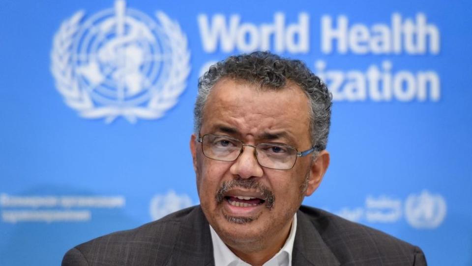 El doctor Tedros, director de la OMS