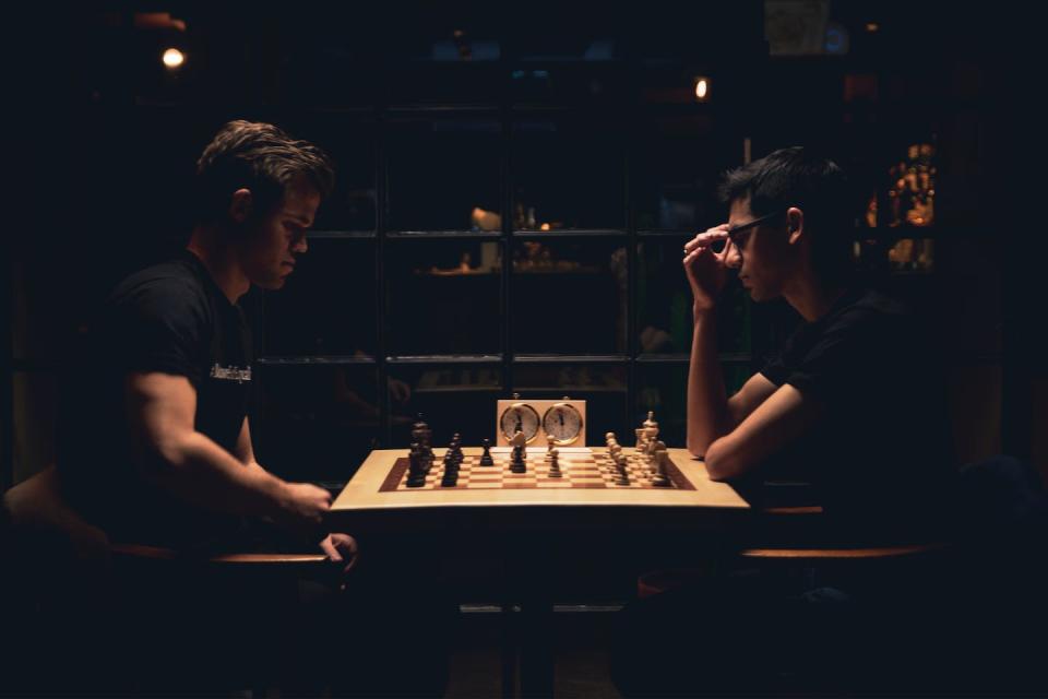 Magnus Carlsen and Anish Giri, two of the world’s top players, played a game in 2019 which the player with the black pieces moved first to call attention to racial inequality. <a href="https://www.moveforequality.com/press" rel="nofollow noopener" target="_blank" data-ylk="slk:#MoveForEquality;elm:context_link;itc:0;sec:content-canvas" class="link ">#MoveForEquality</a>