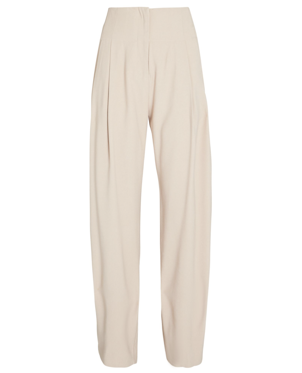 Pleated High-Rise Trousers