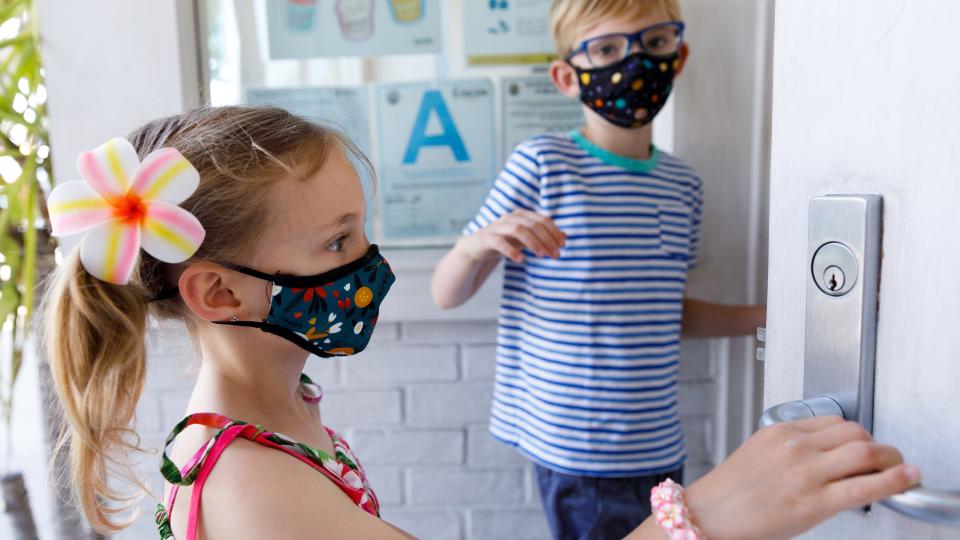 The Vistaprint masks are comfortable for all-day wear and fit kids' faces exceptionally.