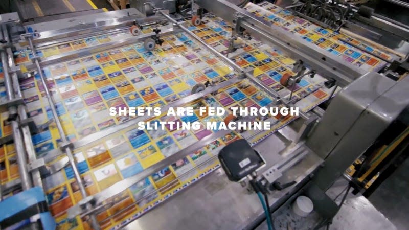 The machine that chops up Pokemon cards.