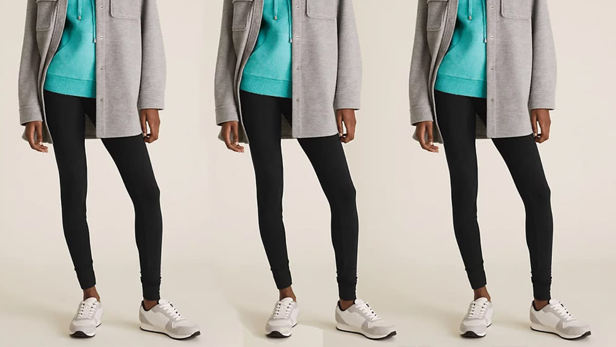 Marks & Spencer's sell-out leggings are back in stock, but we don't think that will be long. (Marks and Spencer)