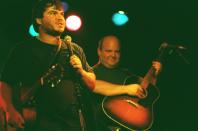 <p>Jack Black and Kyle Gass perform as Tenacious D. at the Viper Room May 4,1997.</p>