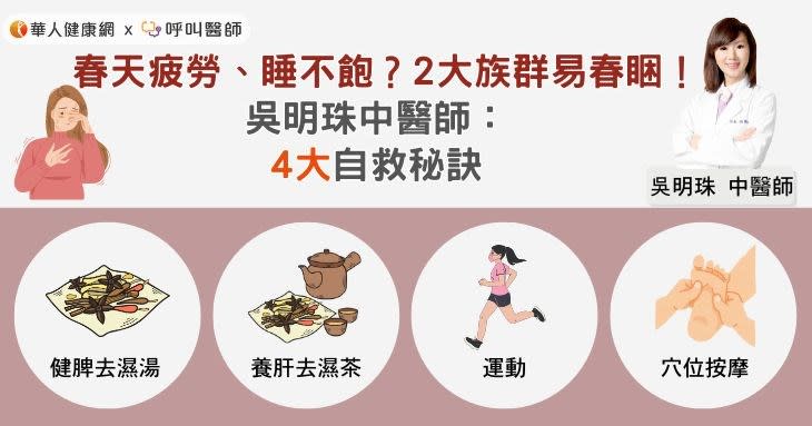 春天疲勞、睡不飽？2大族群易春睏！吳明珠中醫師：4大自救秘訣