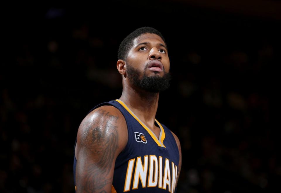 Paul George is looking for happiness. (Getty Images)