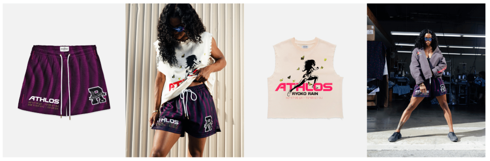 Olympian Aleisha Johnson launches the Ryoko Rain x Athlos NYC collection. Athlos NYC is the premier event for women's track and field, set to take place on September 24, 2024 at Icahn Stadium in New York City.