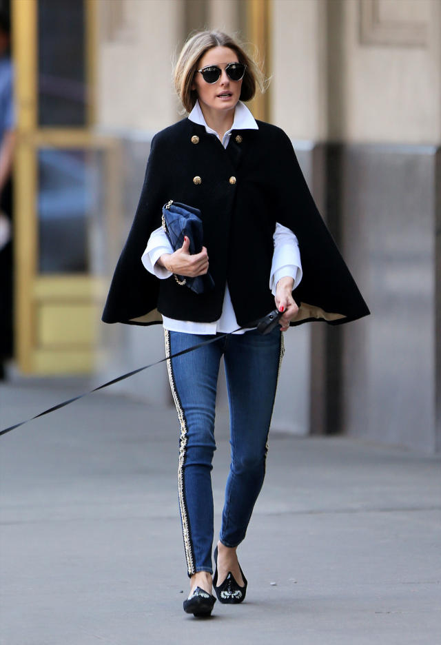 Get the look: Olivia Palermo's cape coat