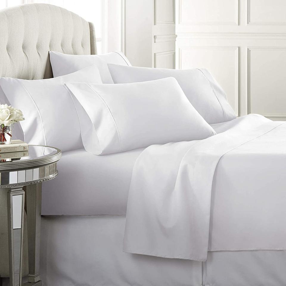 Danjor Linens Full Size Bed Sheets Set - 1800 Series 6 Piece Bedding Sheet