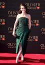 <p>The <i>Downton Abbey</i> actress arrived in a strapless green ensemble.<br><i>[Photo: Getty]</i> </p>