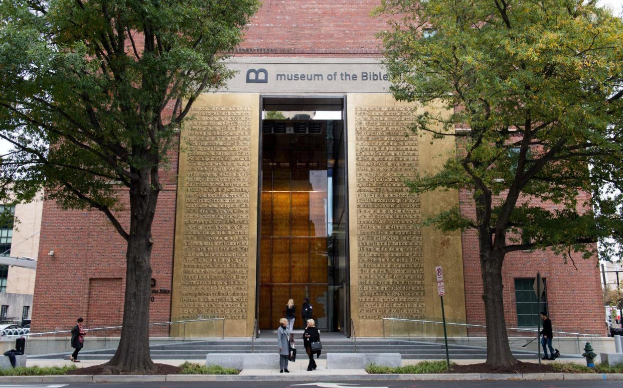 The new Museum of the Bible, a 430,000 square-foot (39,948 square-meter) museum (SAUL LOEB/AFP/Getty Images)