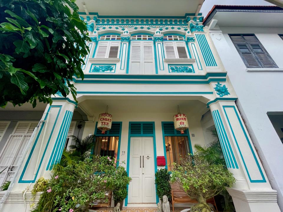 The shophouse's facade.