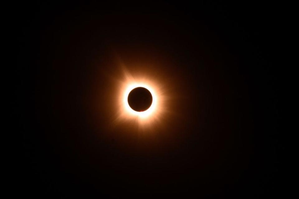 The solar eclipse viewed from Indiana in 2024