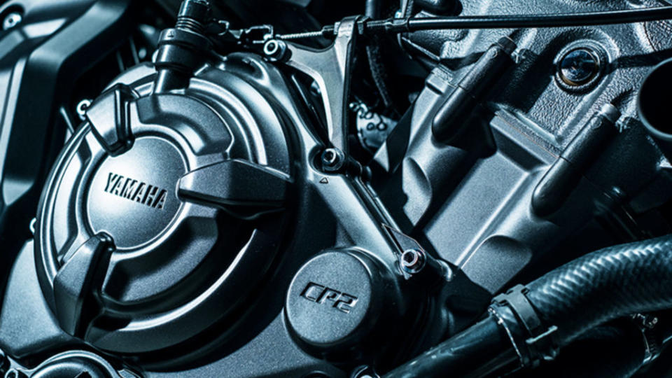 MT-07的雙缸引擎，動力調校上較Mt-09的三缸引擎更顯溫順，但最大馬力卻較高。(圖片來源/ Yamaha)