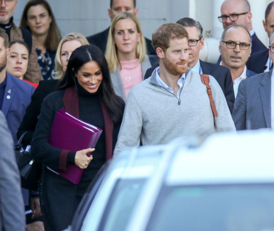 Meghan Markle and Prince Harry on Oct. 15.