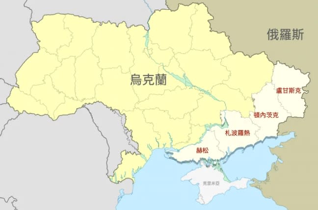 烏克蘭軍對在烏東、烏南4大戰區不斷進行突襲，找出春季攻勢最有利的突破點。   圖 : 翻攝自騰訊新聞/甡產隊