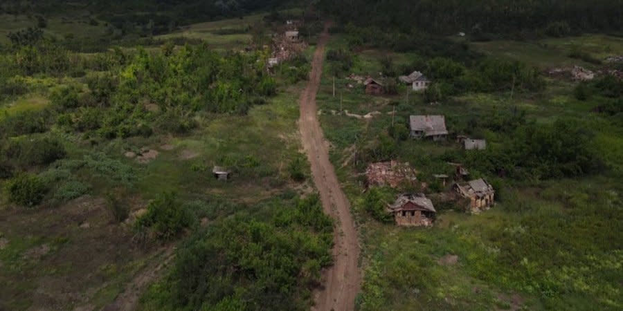 Footage from the liberated village of Dibrivne