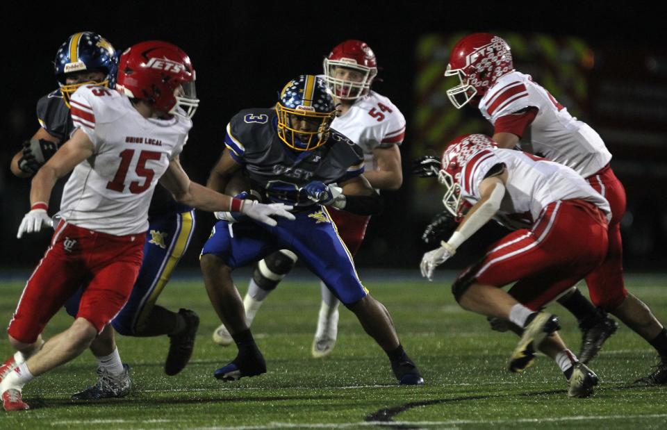 With 44 touchdowns — a Muskingum Valley League record — and 2,068 total yards on offense, Rashid Sesay was named the Division V football player of the year and one of eight Mr. Football finalists.