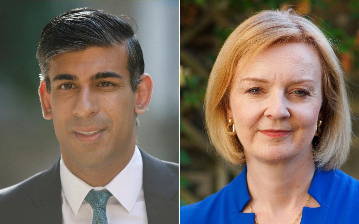 Liz Truss and Rishi Sunak - Jamie Lorriman for The Telegraph