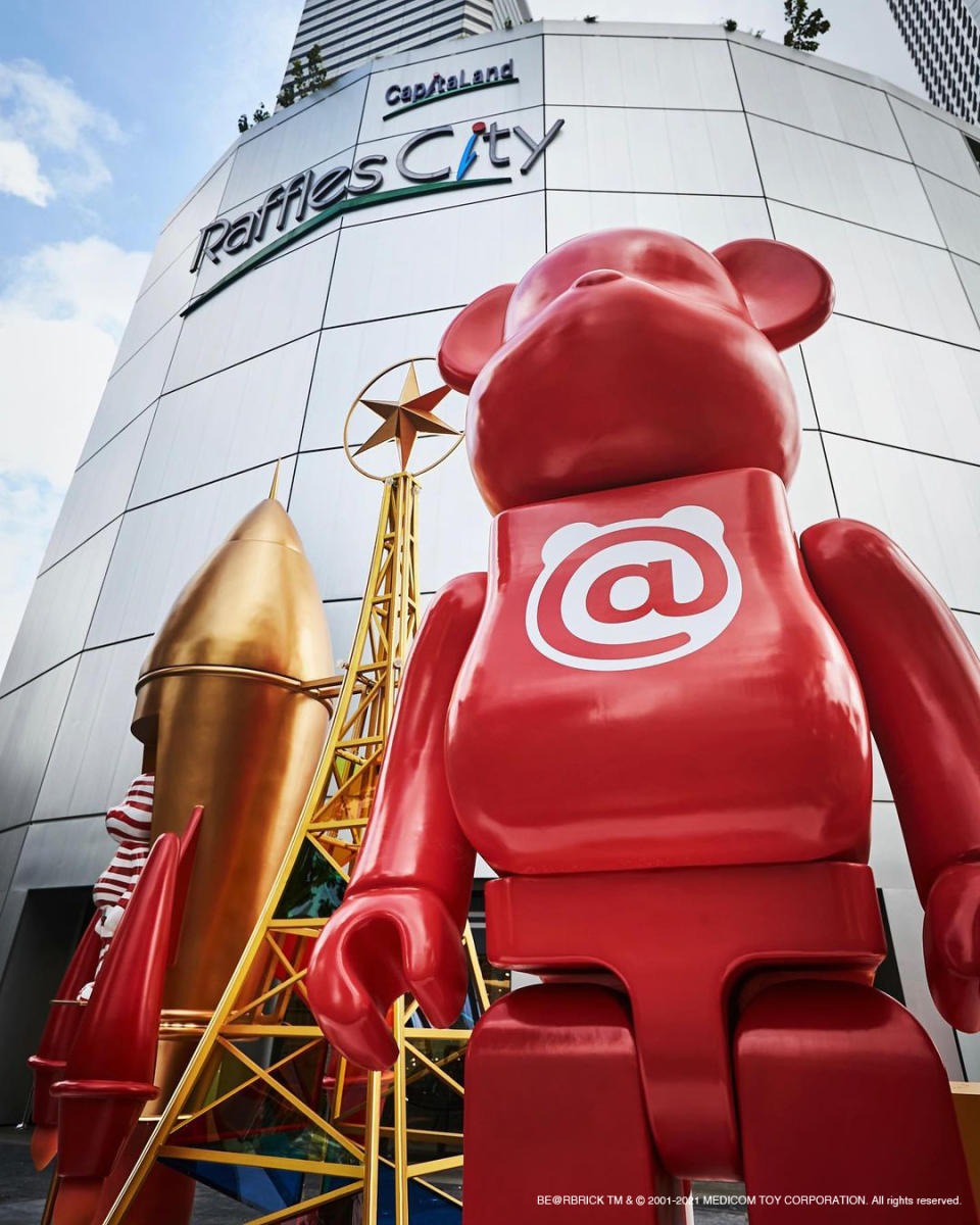 The world's tallest Bearbrick is now at Raffles City. PHOTO: ActionCity