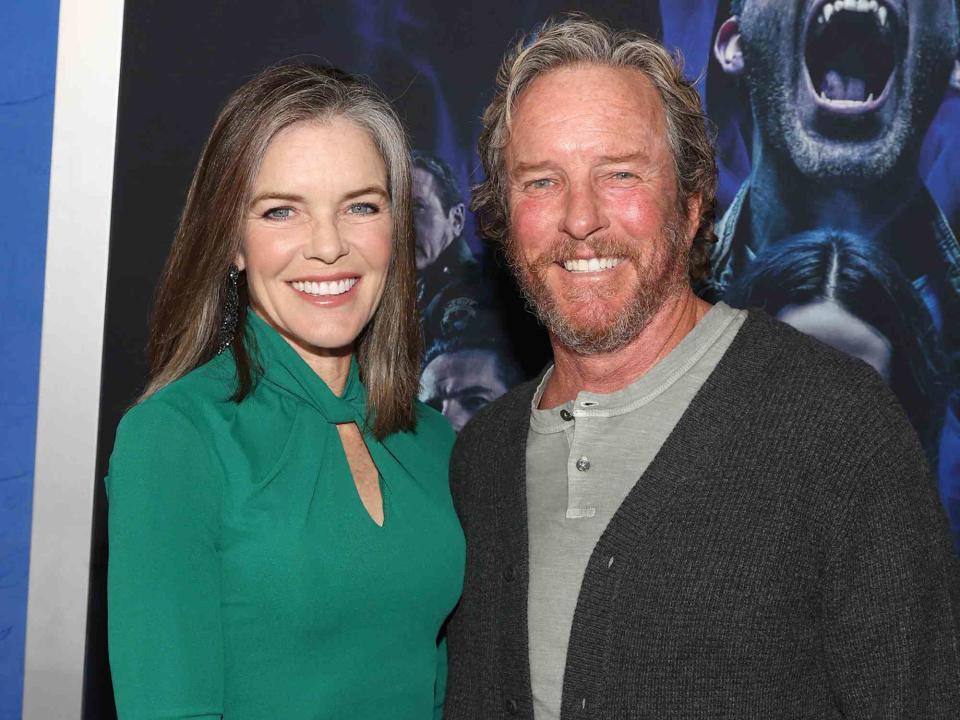 <p>Jesse Grant/Getty</p> Susan Walters and Linden Ashby attend the "Teen Wolf" Premiere in 2023