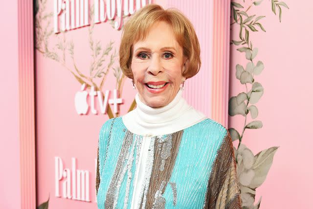 <p>Alberto Rodriguez/Variety via Getty</p> Carol Burnett at the premiere of Apple TV+'s "Palm Royale" held at the Samuel Goldwyn Theater on March 14, 2024 in Beverly Hills, California.