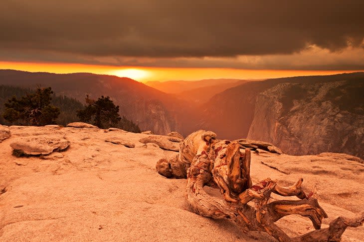 Sunset atop Sentinel Dome in Yosemite