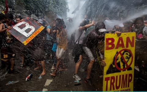 Manila protests - Credit: Getty