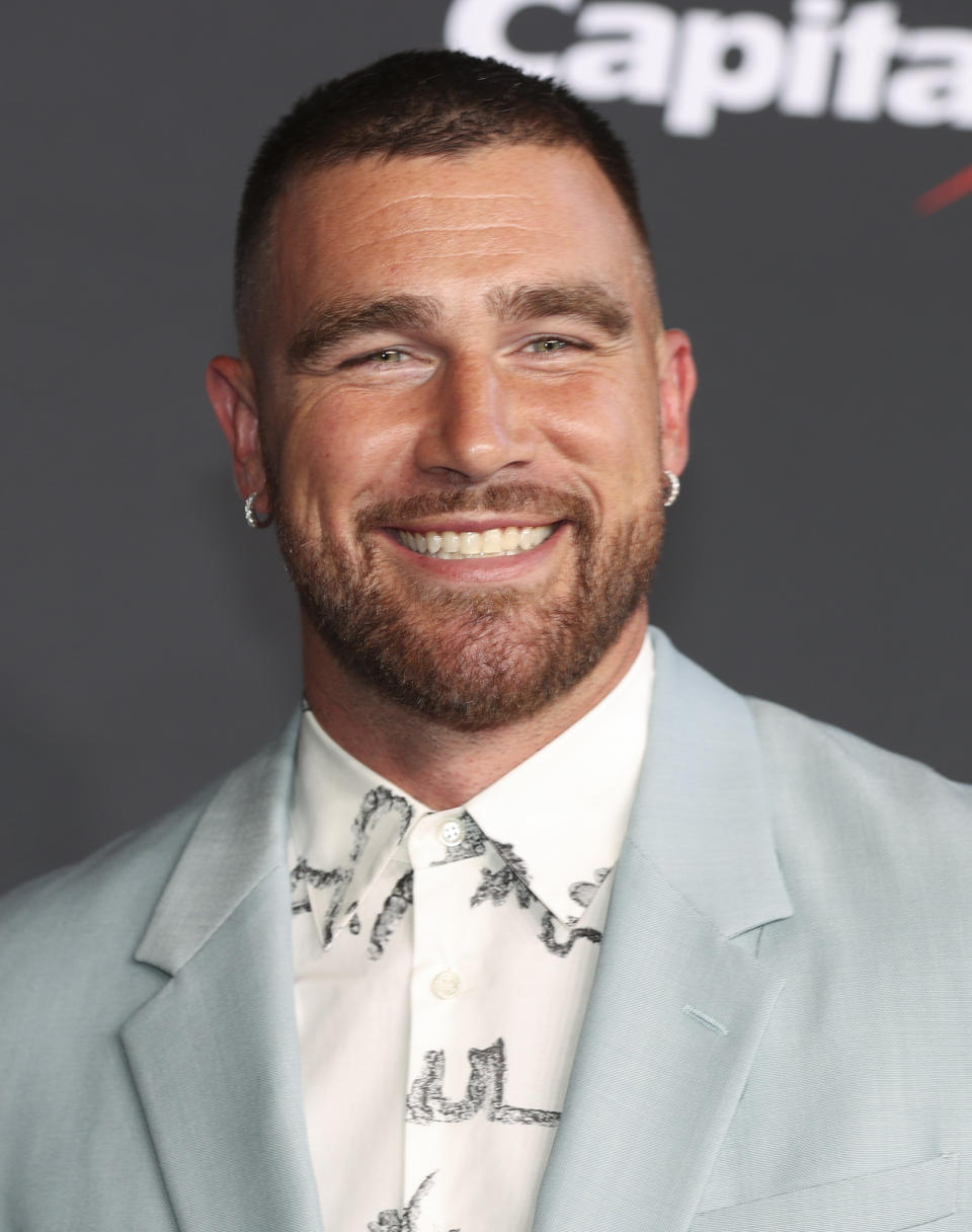 Closeup of Travis Kelce