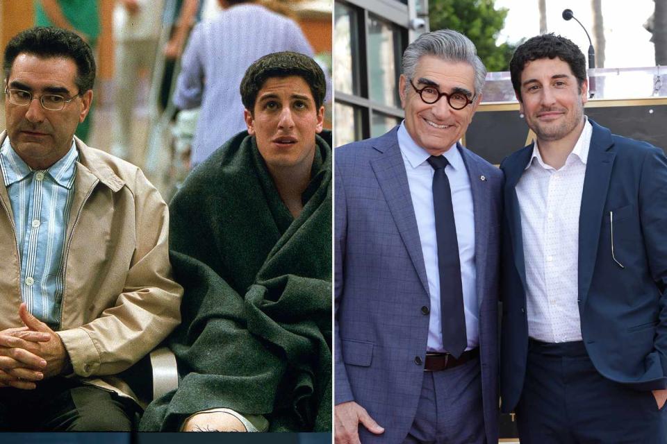 <p>Universal;Getty</p> Eugene Levy and Jason Biggs in 1999