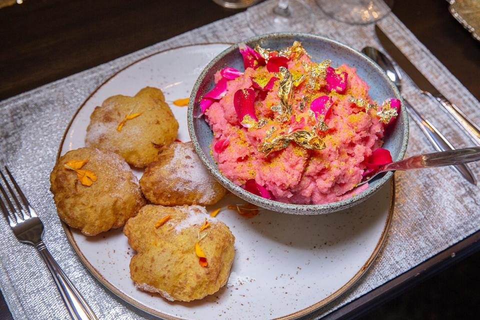 Maneet Chauhan's Marigold Poori and Rose Halwa