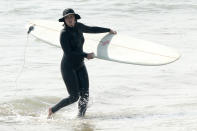 <p>Leighton Meester was seen enjoying a day of surfing in Malibu, California.</p>