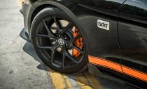 <p>Shelby keeps Ford's brakes, limited-slip differential, and magnetorheological dampers and teams them with stiffer Ford Performance springs and 20-inch wheels.</p>