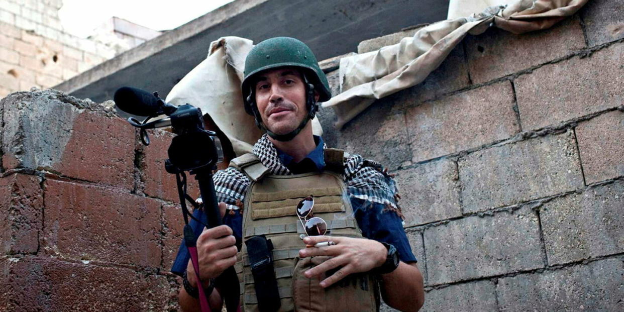 James Foley lors d’un reportage à Alep, pendant la guerre civile syrienne, en novembre 2012. - Credit:Nicole Tung/AP/SIPA