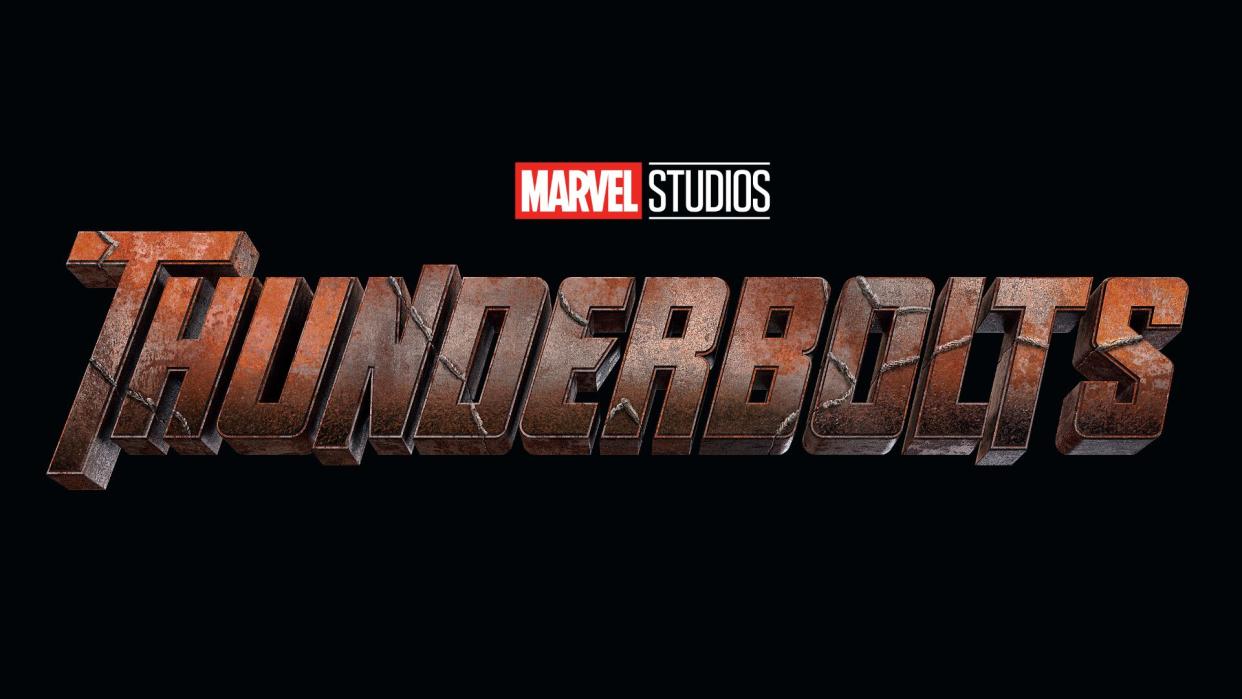  A logo for Thunderbolts. 