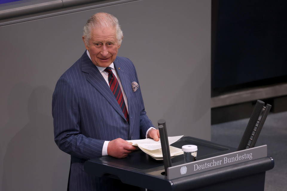 Bei seiner Rede im Bundestag würdigte Charles III. die deutsche Unterstützung für die Ukraine. (Bild: Getty Images)