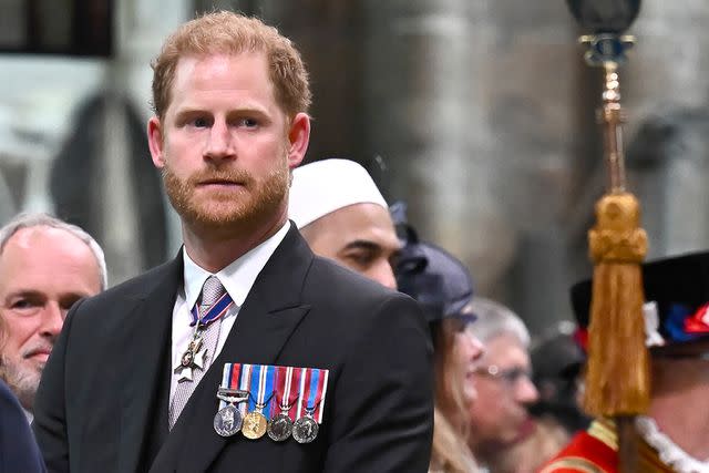 Ben Stansall - WPA Pool/Getty Images Prince Harry at King Charles' coronation in May 2023