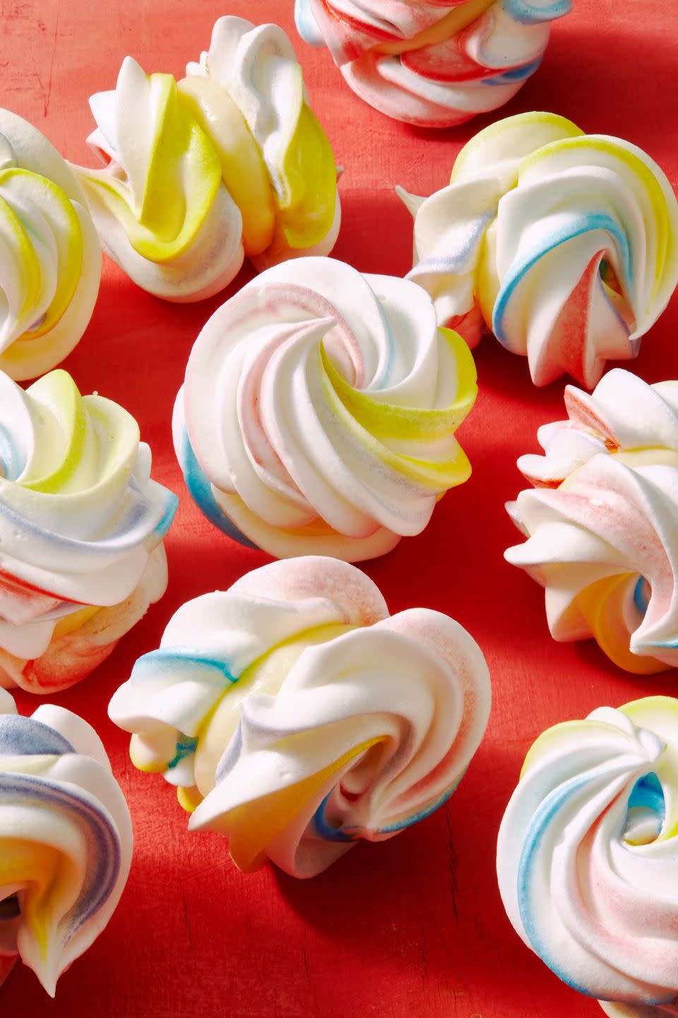 Rainbow Meringue Sandwiches