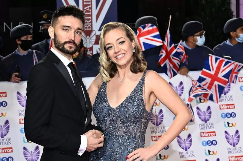 Tom and Kelsey Parker at the 2021 Pride of Britain Awards