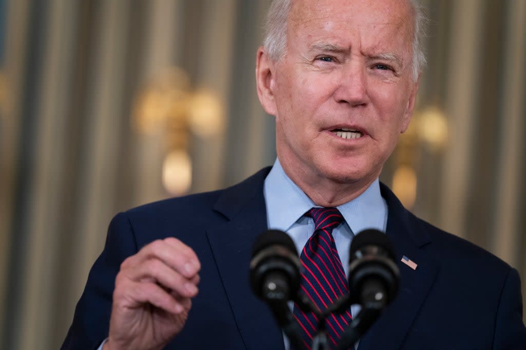 Mr Biden himself has largely avoided speaking about the death penalty since he was sworn in  (AP)