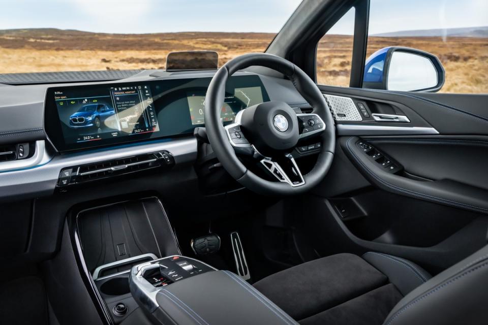 The designers have integrated the satnav and a front-facing camera (BMW)