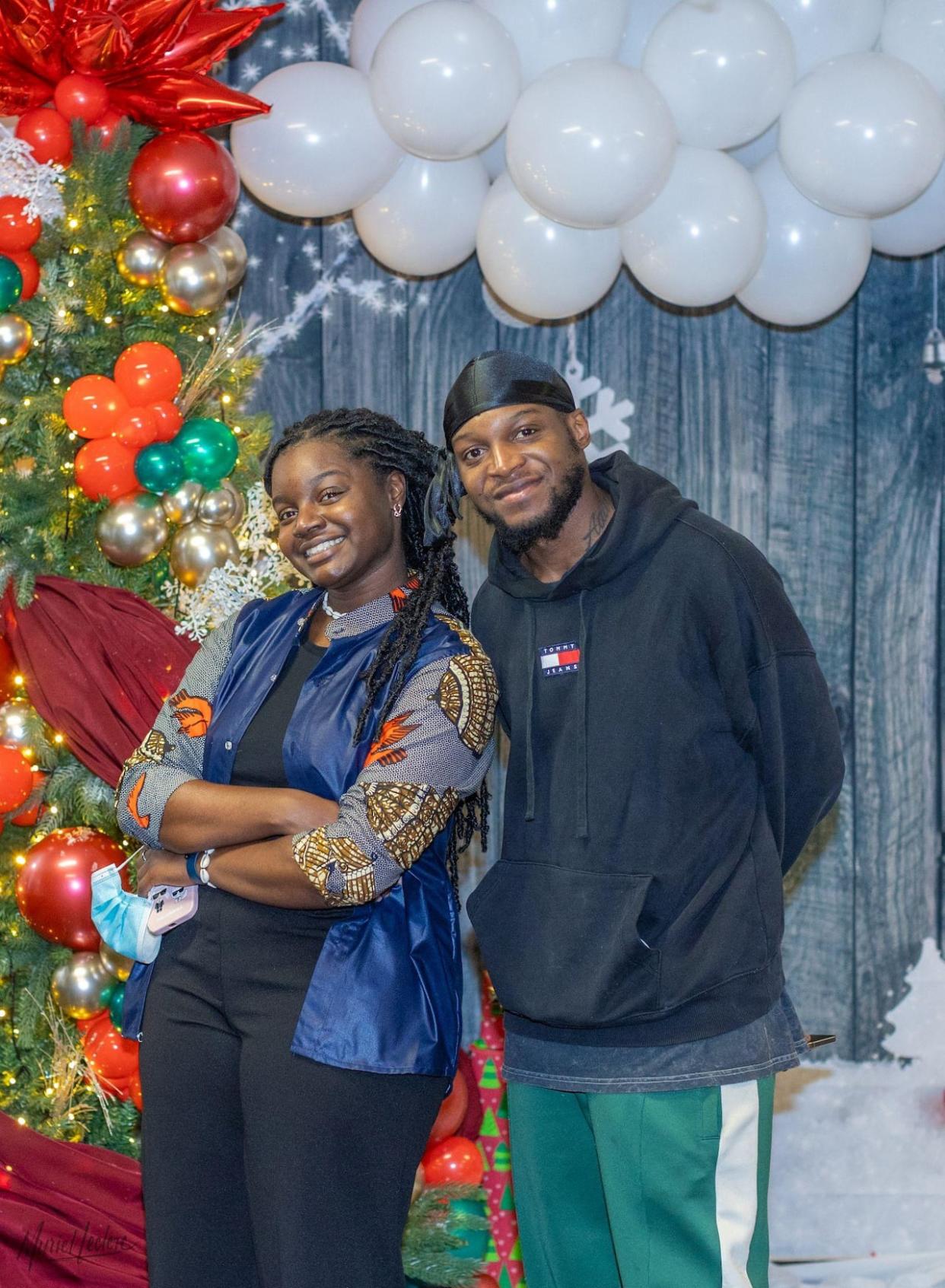 Siblings Paola and Rob Naah created an African Christmas Market after feeling like some traditional markets didn’t fully reflect their community.  (Muriel Leclerc/Marché de Noël Africain - image credit)